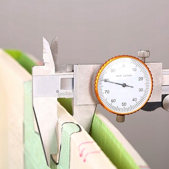 Dwustronna Mata Piankowa Składana 180x120 Urocze Miasteczko/Piaskowy Beż