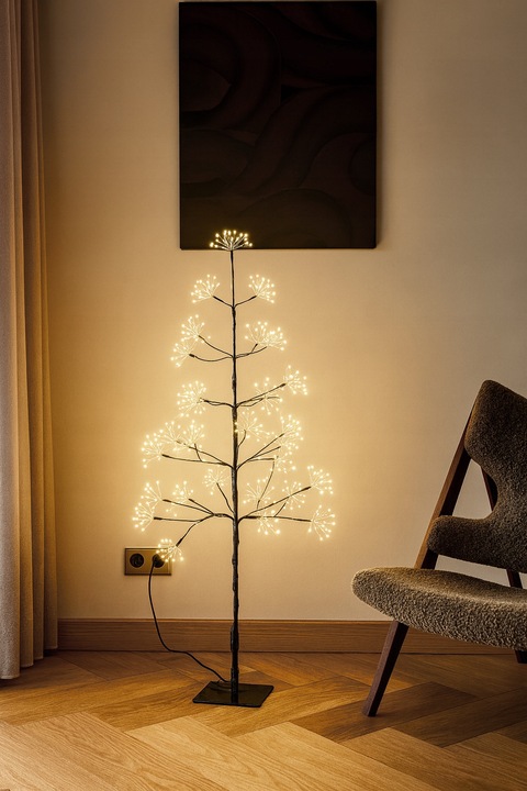 DRZEWKO ŚWIĄTECZNE CHOINKA LED 125cm DEKORACJA ŚWIĄTECZNA -LAMPKI CHOINKOWE