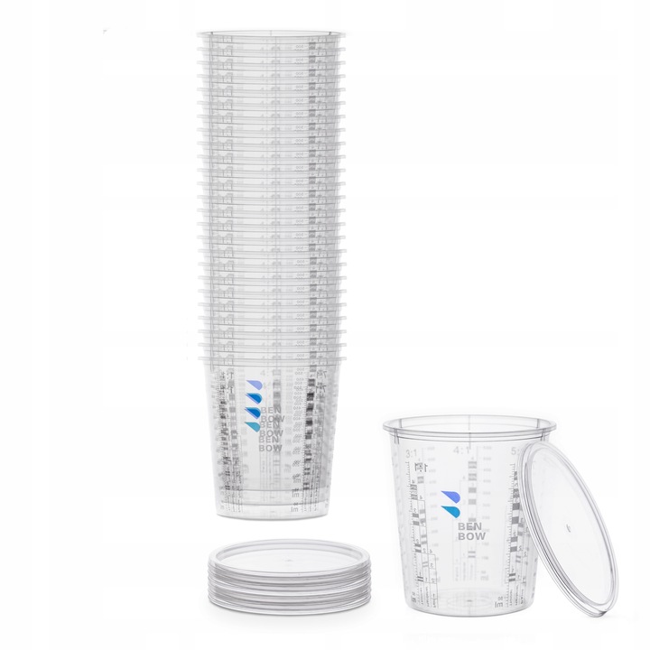 25x KUBEK LAKIERNICZY Z PODZIAŁKĄ 680ml + 3P