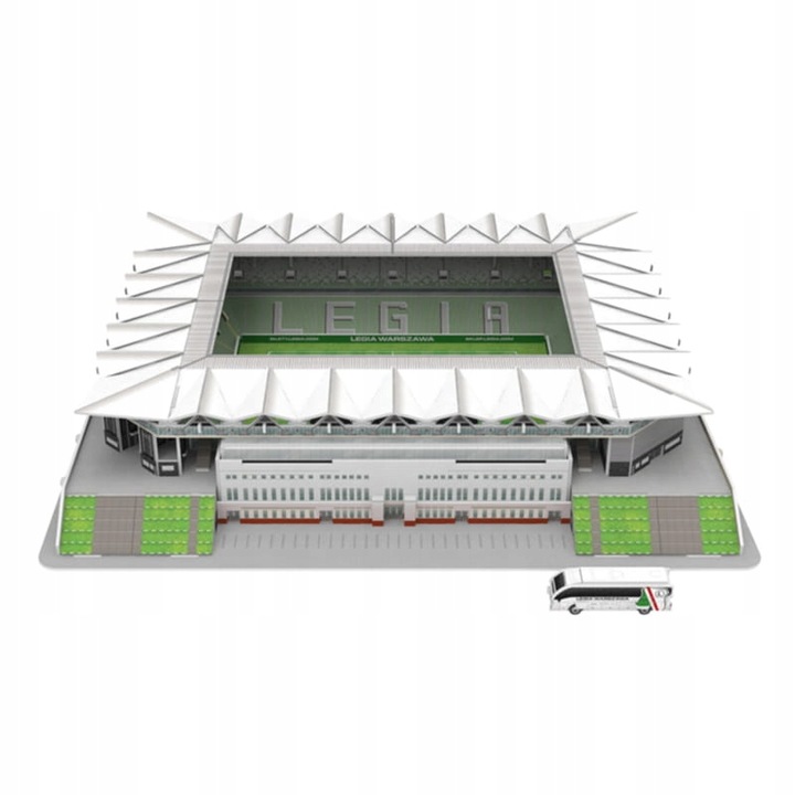 Stadion Miejski Legii Warszawa im. J. Piłsudskiego - LEGIA - Puzzle 3D 154