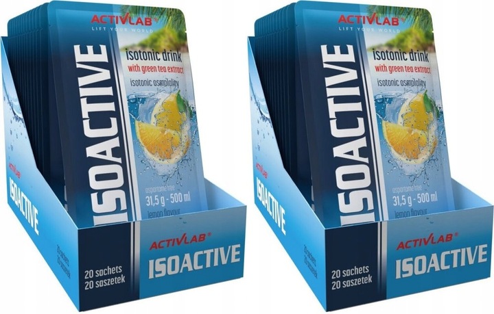 Isoactive IZOTONIK FUNKCJONALNY Cytryna 20szt x2