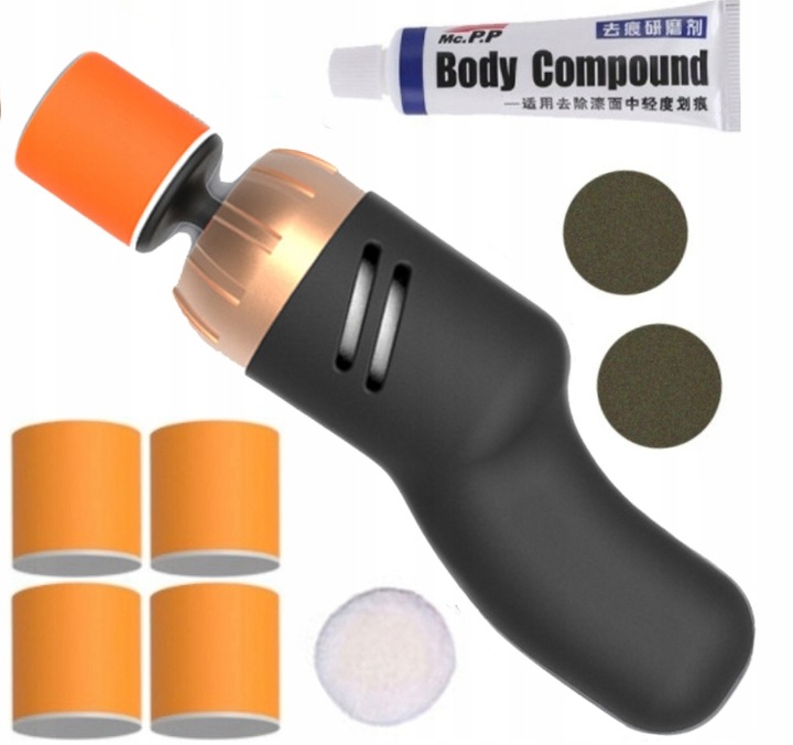 ZESTAW SAMOCHODOWY TAŚMA DO PROGÓW I MINI POLERKA