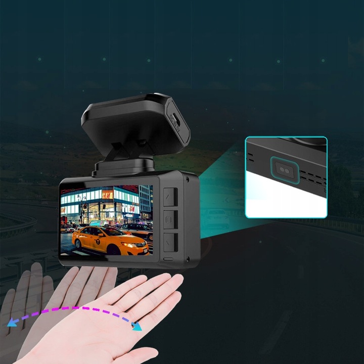 T8DUAL Wideorejestrator 4K SONY IMX335 Wifi GPS 64