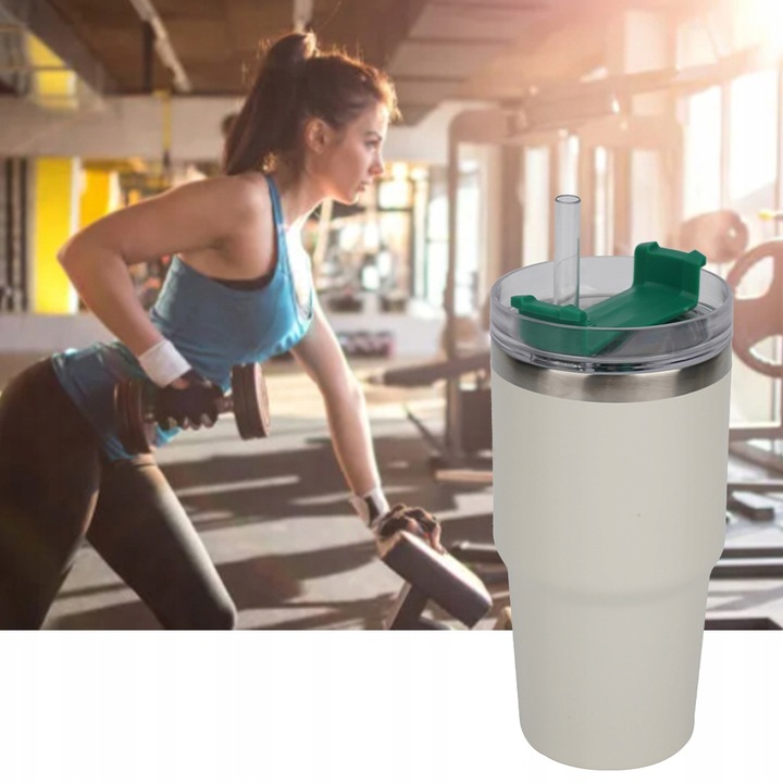 KUBEK TERMICZNY DO KAWY NA WYNOS, KUBEK PODRÓŻNY BUTELKA NA WODĘ 591 ML