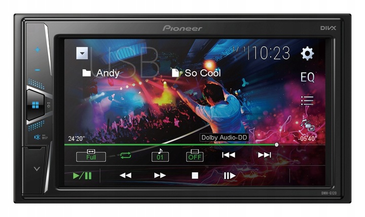 Pioneer DMH-G120 Radio samochodowe 2DIN LCD 6.2'' MPEG-4 JPEG Zielona Góra