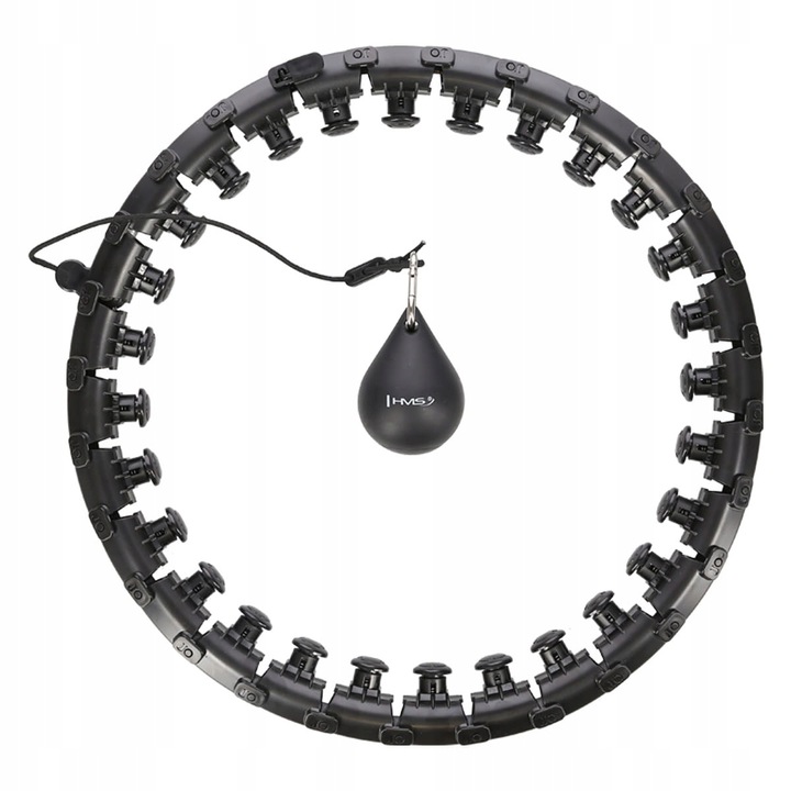 HULA HOP PLUS SIZE KOŁO ODCHUDZAJĄCE Z WYPUSTKAMI I OBCIĄŻNIKIEM HMS HHW12