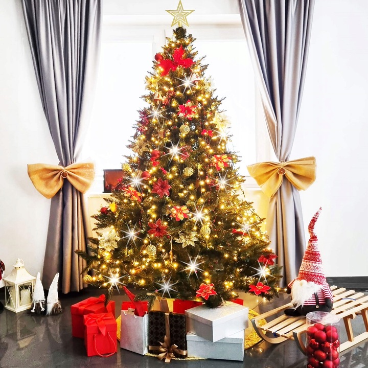 LAMPKI CHOINKOWE 1000 LED ZEWNĘTRZNE KURTYNA ŚWIETLNA IP44 BIAŁE FLASH