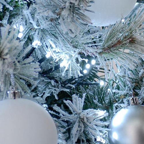 ŚWIATEŁKA LAMPKI CHOINKOWE 500 LED ZIMNY BIAŁY BIAŁE WEWNĘTRZNE ZEWNĘTRZNE