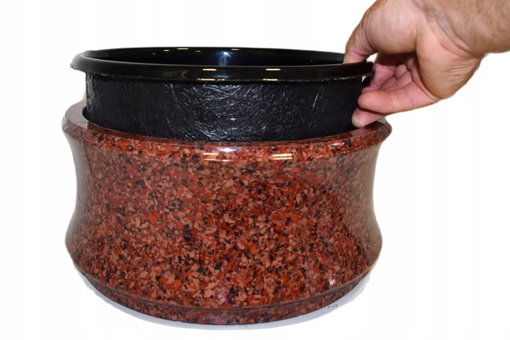 WAZON NAGROBNY - WAZON NA NAGROBEK+ MISA NAGROBNA ZESTAW WKŁAD Z KRATKĄ