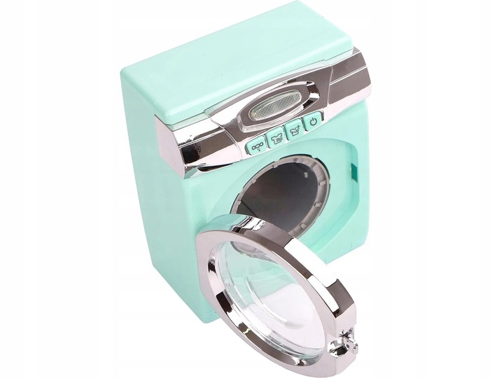 PRALKA AUTOMATYCZNA DLA DZIECI OBROTOWY BĘBEN WODA światło dźwięk Zabawkowa