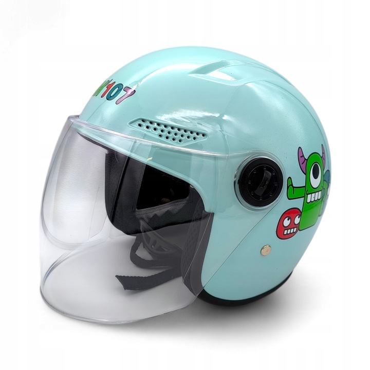 KASK DZIECIĘCY MOTOCYKLOWY DLA DZIECKA MOTOR SKUTER ROWER JUNIOR NA PREZENT