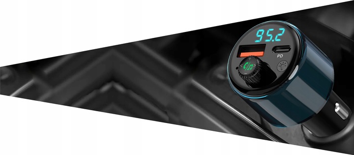 Transmiter FM Bluetooth Navitel BHF05 MAX zestaw głośnomówiący, USB-A USB-C