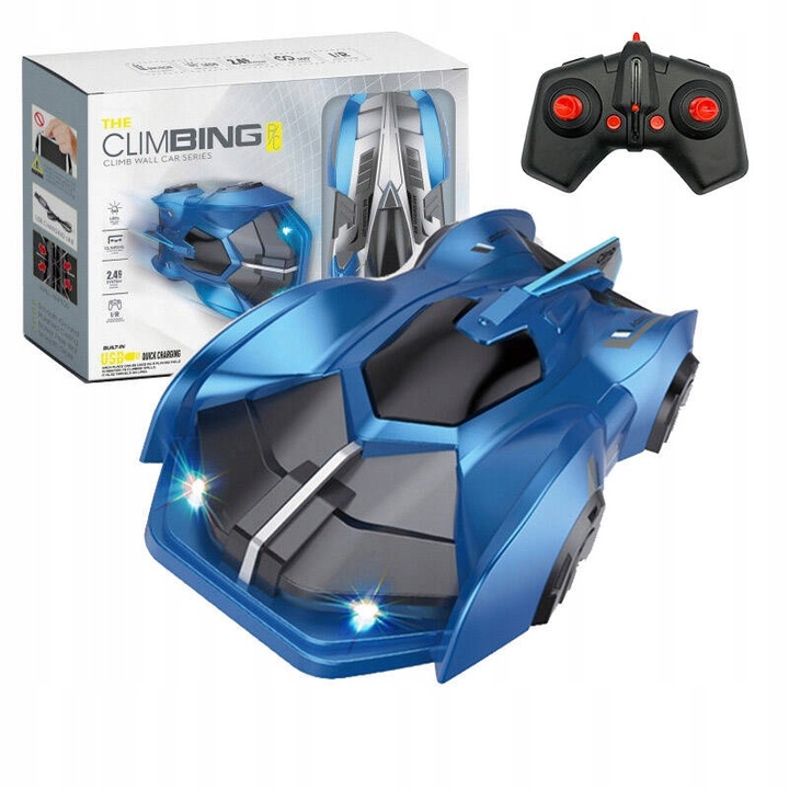 AUTO NA RADIO JEŻDŻĄCE PO ŚCIANACH SUFICIE PODŁODZE SZKLE Z PILOTEM