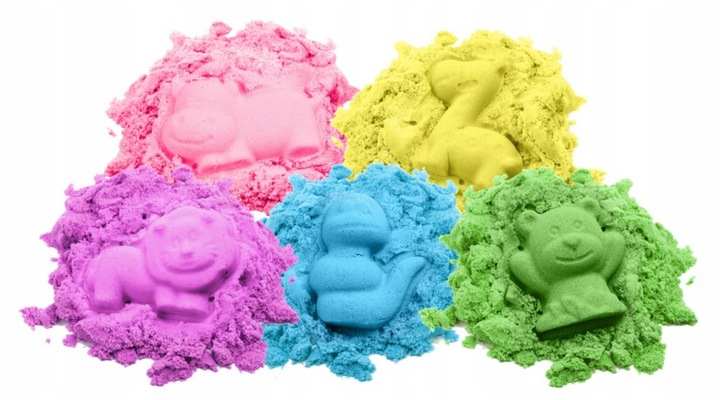 PIASEK KINETYCZNY 5kg +BASEN FOREMKI ŁOPATKA PIASKOWNICA WIADERKO ZESTAW XL