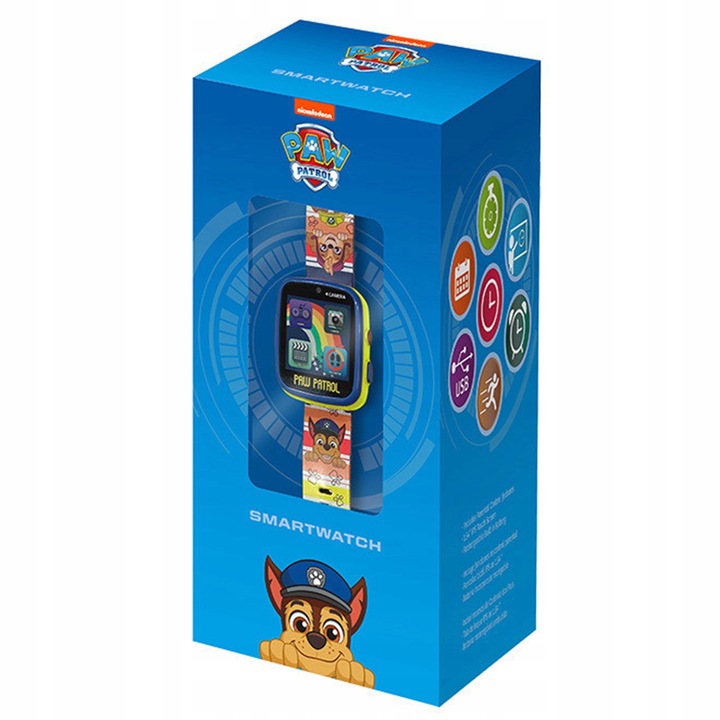 Psi Patrol Wielofunkcyjny zegarek dla dzieci, smartwatch interaktywny