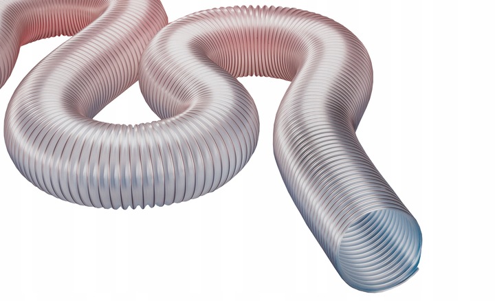 WĄŻ WENTYLACYJNY 200mm 2PU PUR PRZEWÓD ODCIĄGOWY ANTYSTATYCZNY SPIRALNY AS