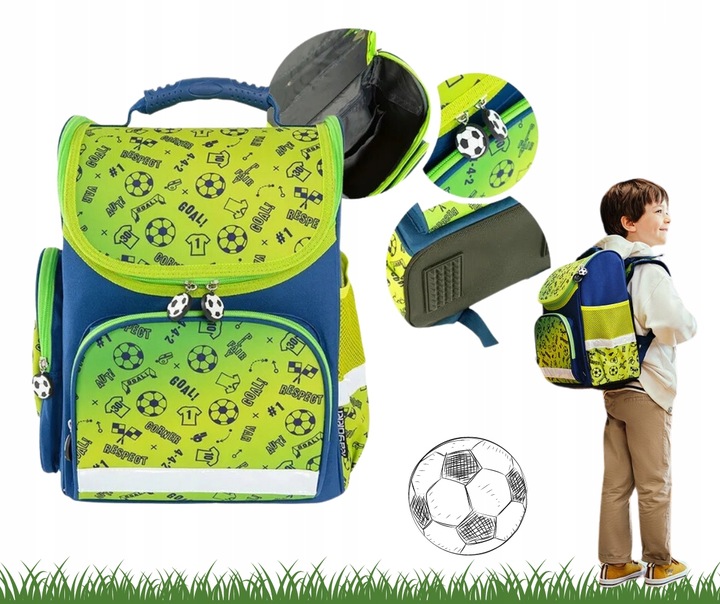 Tornister szkolny Kayokki zielony