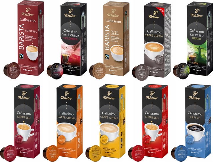 TCHIBO CAFISSIMO KAPSUŁKI ZESTAW 10x10