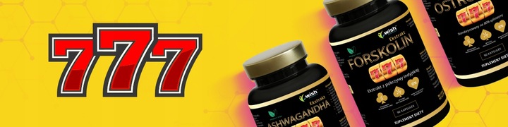 MOCNA ASHWAGANDHA 777 9% WITANOLIDÓW Żeń-Szeń Adaptogen Stres Pamięć 180 ka