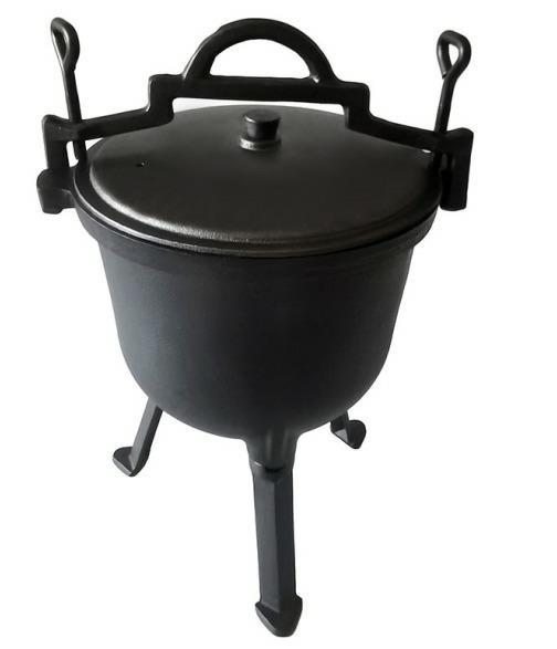 KOCIOŁEK ŻELIWNY GARNEK myśliwski węgierski pieczonki 8L na OGNISKO GRILL