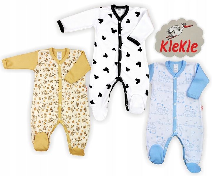 PAJAC rozpinany 3PAK Bawełna 100% r 68 KLEKLE