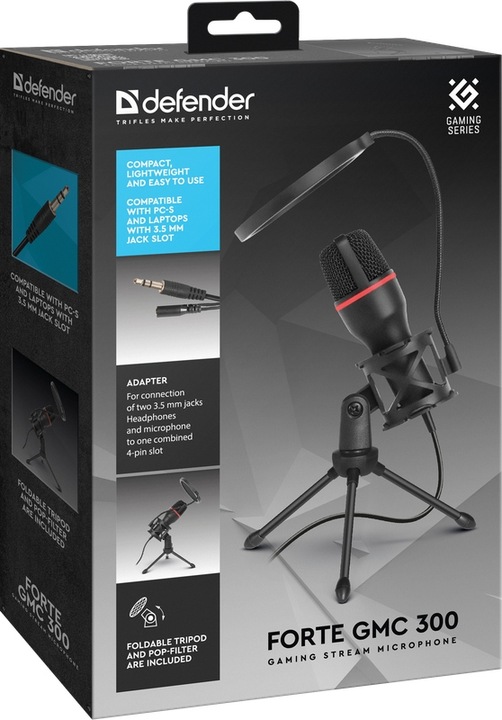 Mikrofon Komputerowy Gamingowy Studyjny Streaming