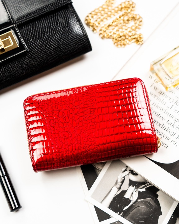 Portfel damski Peterson na zatrzask elegancki pojemny suwak na prezent