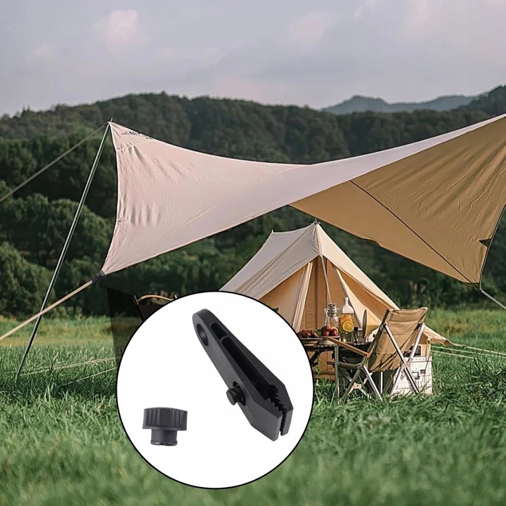 Klips Uchwyt Zaciskowy do Plandek Do Mocowania Żagla Markizy Namiotu 20 szt