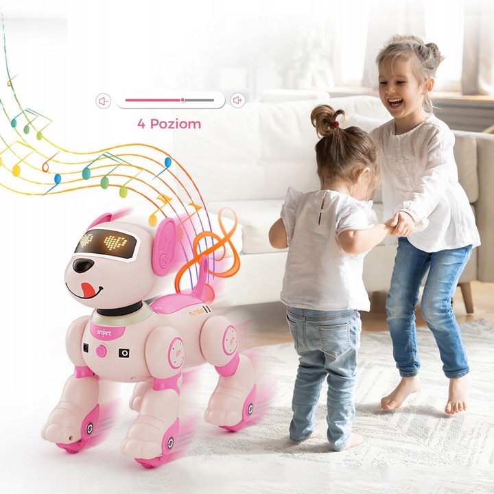 ROBOT INTERAKTYWNY PIES PIESEK ZDALNIE STEROWANY PROGRAMOWANY 20+ FUNKCJE