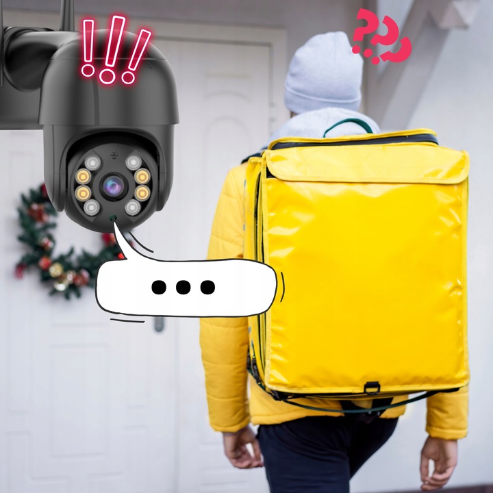 KAMERA WIFI IP SMART OBROTOWA 4MP QUAD HD MONITORING ZOOM 4X DETEKCJA ICSEE