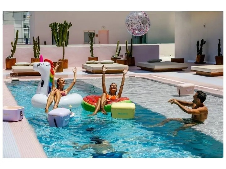 Lodówka turystyczna POLARBOX turkus + pudrowy 20L