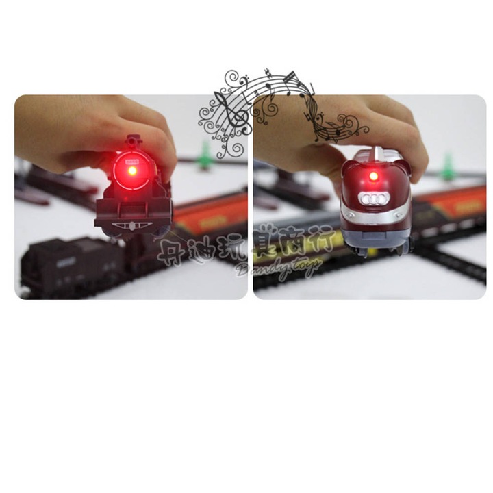 WIELKA KOLEJKA POCIĄG TORY 10 metrów LOKOMOTYWA LED 7 wagonów DRZEWKA PERON