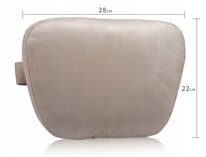 Poduszka Samochodowa Pod Szyję Głowę Kark Podróżna Zagłówek Zamszowa 2szt