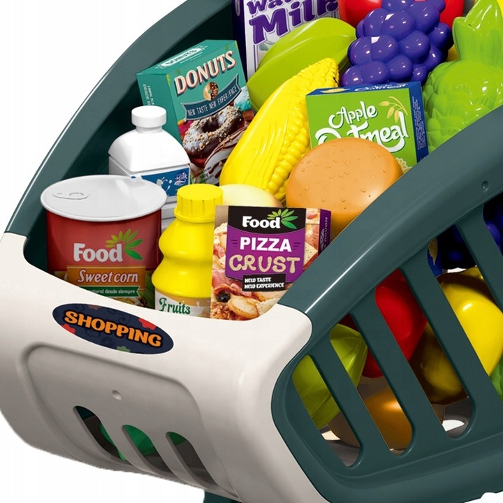 Wózek Sklepowy Dla Dzieci KOSZYK Zakupowy Supermarket KASA AKCESORIA MATADI