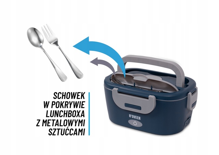 Lunch BOX TERMOS NA JEDZENIE PODGRZEWACZ DO AUTA 12/24/230V