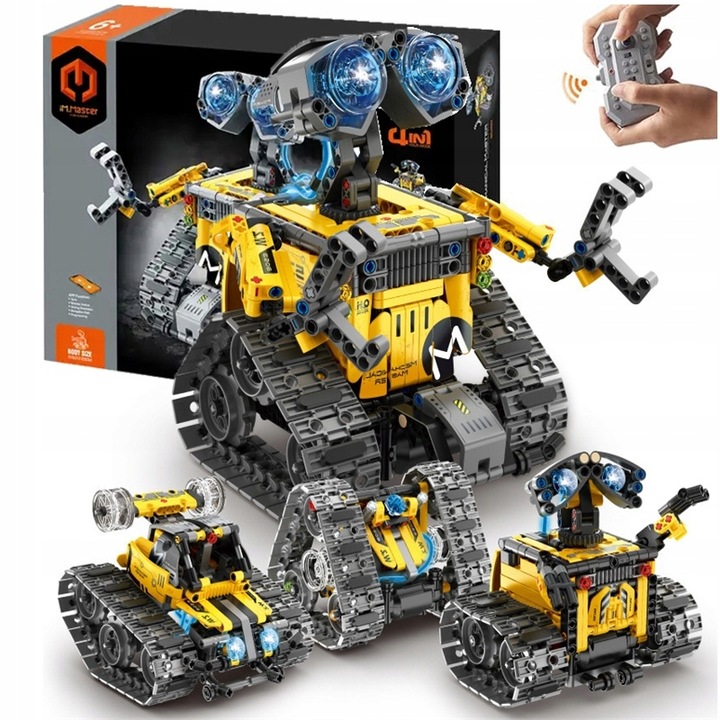 4W1 PROGRAMOWALNY ROBOT ZABAWKA ZESTAW KONSTRUKCYJNY APP I PILOT KONTROLA