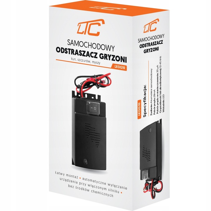 SAMOCHODOWY ODSTRASZACZ GRYZONI KUN SZCZURÓW MYSZY SKUTECZNY I BEZPIECZNY
