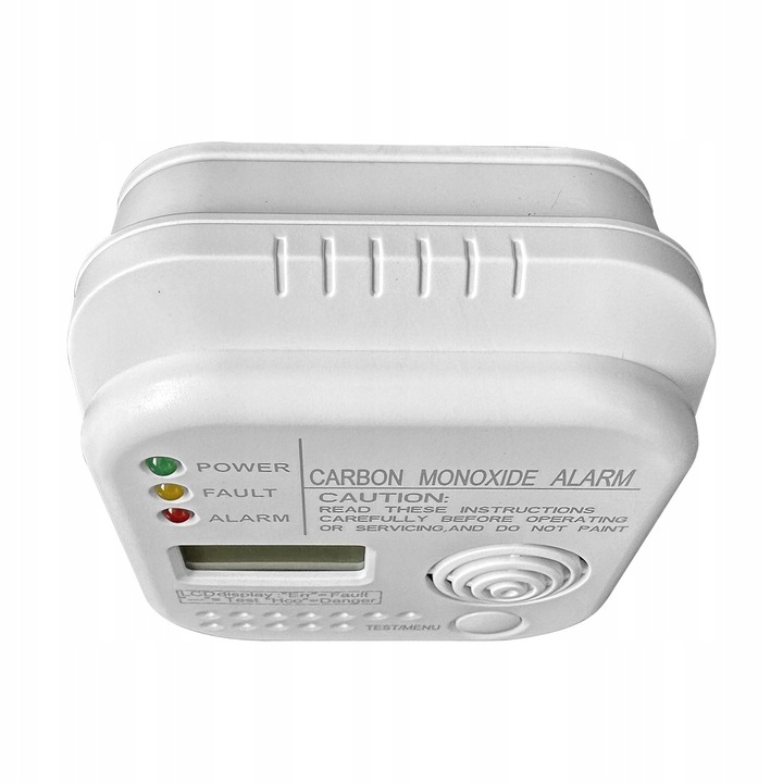 Bezprzewodowy czujnik gazu tlenku węgla czadu i dymu na baterię alarm