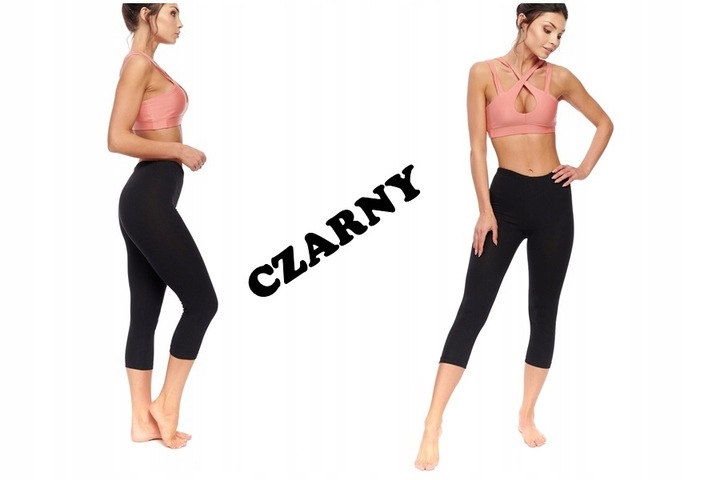 LEGGINSY GETRY 3/4 BAWEŁNIANE MIX KOLORÓW 4XL