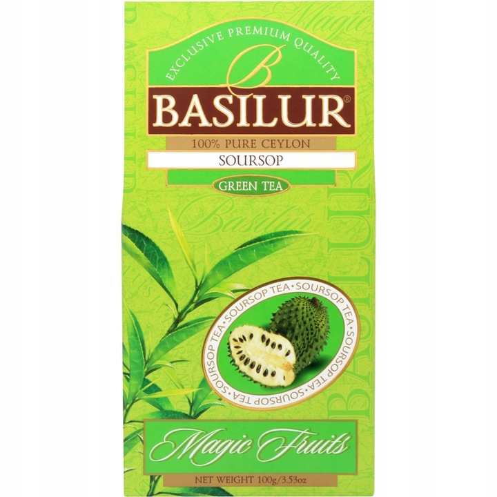 Herbata zielona liściasta GRAVIOLA FLASZOWIEC KIWI Basilur Soursop - 100 g