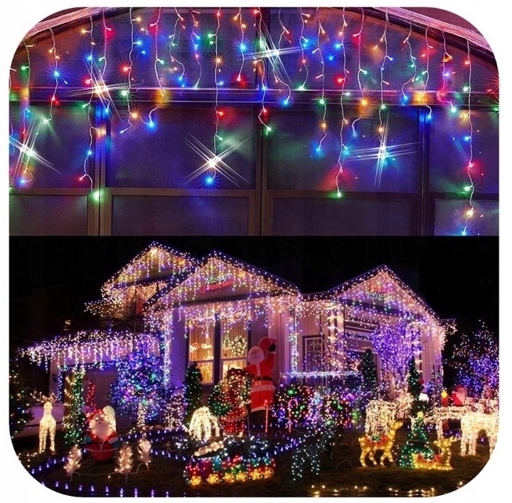 SOPLE FLASH 1000LED 40m ZEWNĘTRZNE MULTIKOLOR KOLOROWE lampki z Flashem