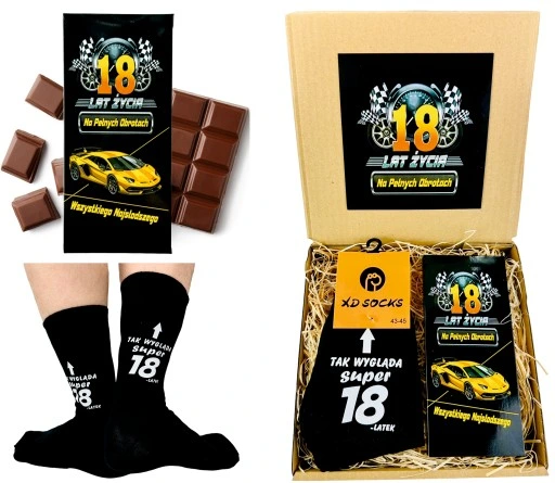 Prezent na URODZINY z okazji urodzin 40 lat CZTERDZIESTKA 18 30 50 60 wzory