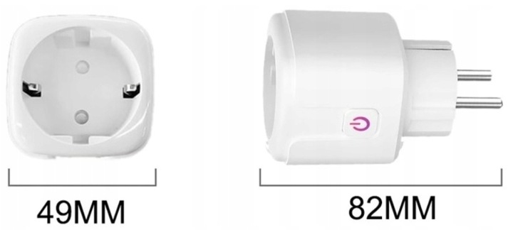 GNIAZDKO ELEKTRYCZNE WIFI STEROWANIE SMARTFONEM LAMPKI ŚWIĄTECZNE TERMOSTAT