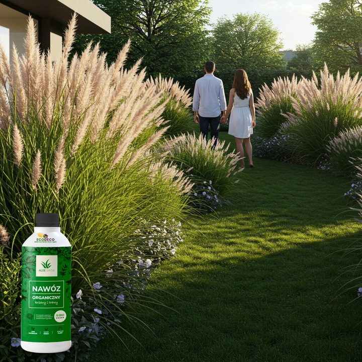 Naturalny nawóz organiczny 1 l użyźnia glebę wiosenny do trawy i krzewów