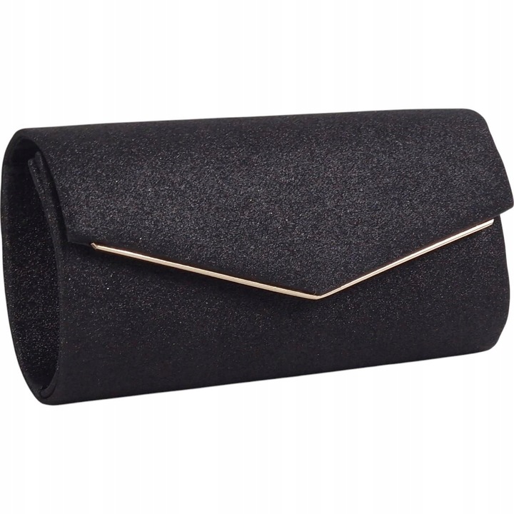 Torebka kopertówka wieczorowa wizytowa czarna elegancka wesele sylwester