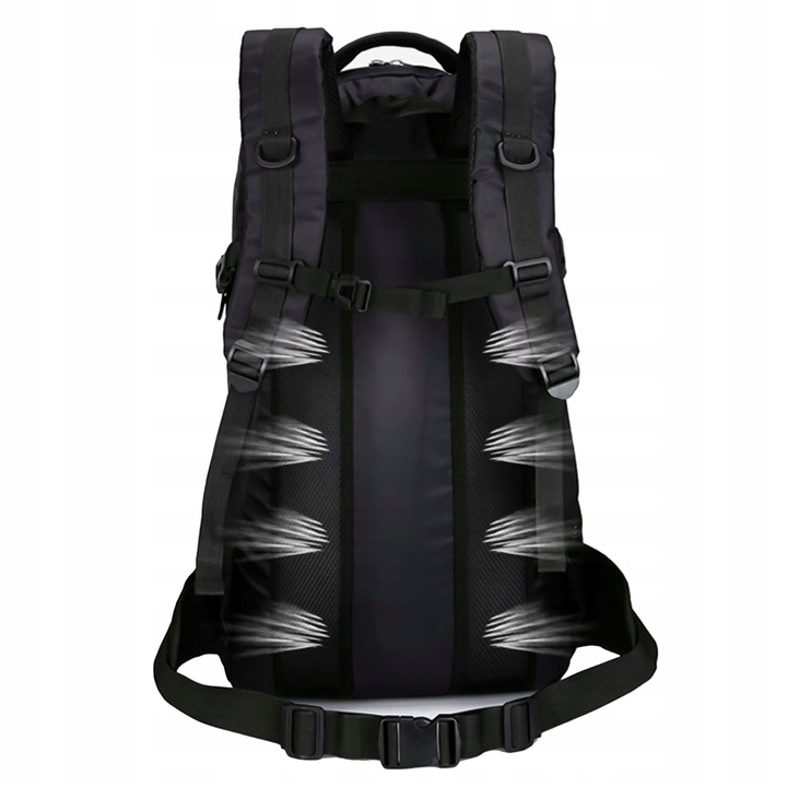 PLECAK TURYSTYCZNY TREKKINGOWY 60L GÓRSKI W GÓRY MĘSKI DAMSKI MOCNY CZARNY