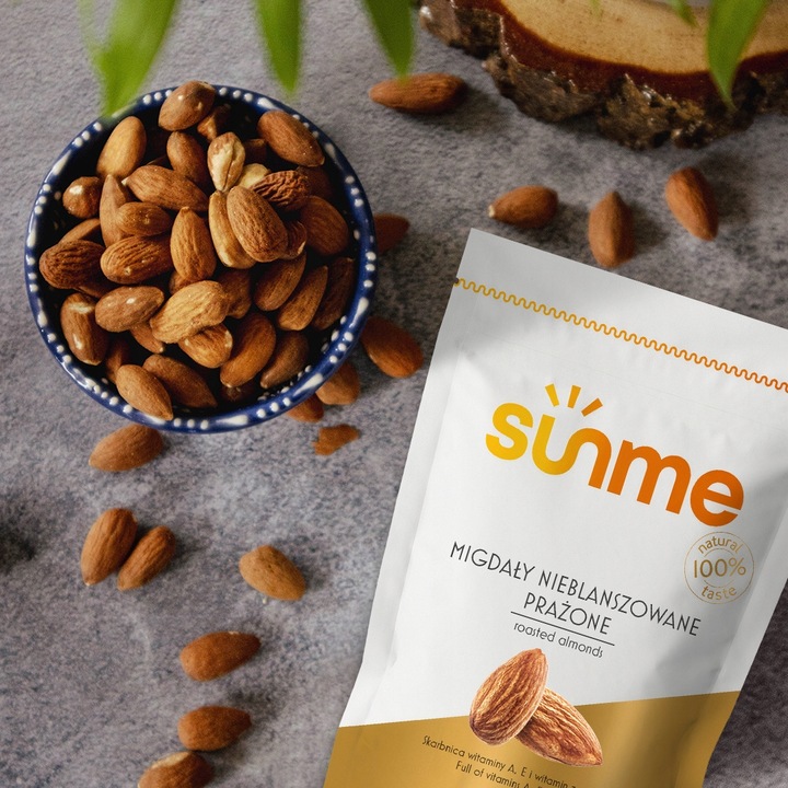 MIGDAŁY PRAŻONE 1kg Bez Soli Nieblanszowane jakość