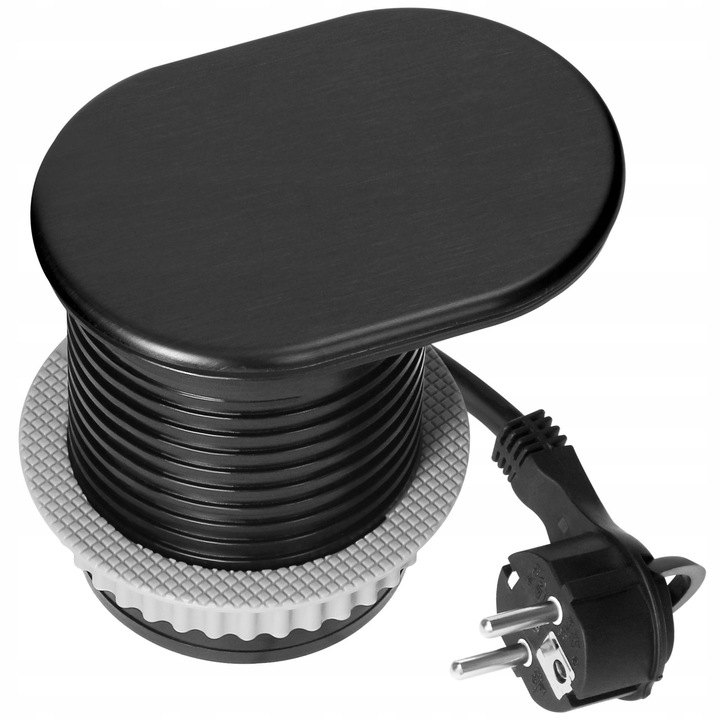 Gniazdo Wpuszczane Chowane w Blat USB + USB-C Przesuwana Pokrywa Kabel 1,9m