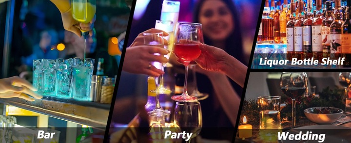 30 LED Coaster LED Naklejka Light Up Coasters 7 kolorów RGB LED na Party