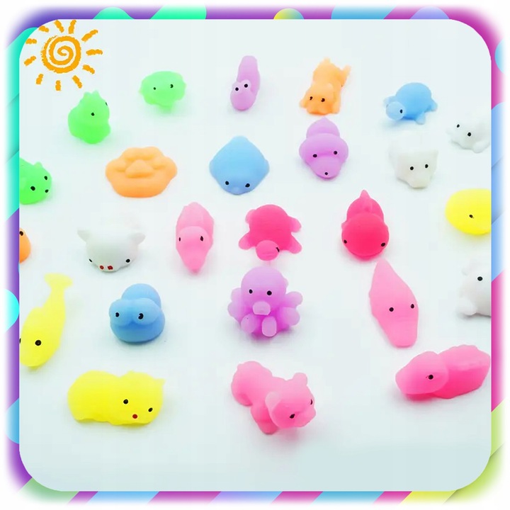 75 SZT GNIOTEK SQUISHY ANTYSTRESOWY ZABAWKA MOCHI SENSORYCZNY DLA DZIECI
